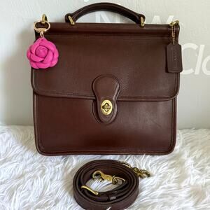 Vintage COACH 1996 Willis 9927 Mahogany Shoulder Bag Crossbody